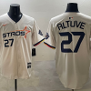 Men's Houston Astros Jose Altuve #27 Cream 2025 City Connect Limited Jersey