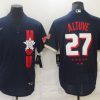 Men's Houston Astros Jose Altuve #27 Navy All Star Jersey