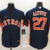 Men's Houston Astros Jose Altuve #27 Navy Baseball Jersey