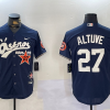Men's Houston Astros Jose Altuve #27 Navy Jersey