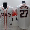 Men's Houston Astros Jose Altuve #27 White Alternate Jersey