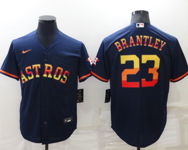 Men's Houston Astros Michael Brantley #23 Navy Jersey