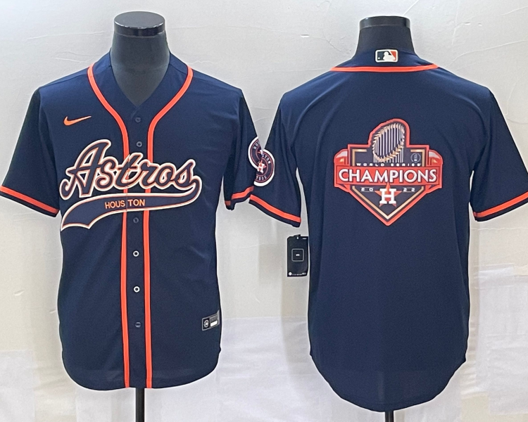 Men's Houston Astros Navy Jersey Joint Edition