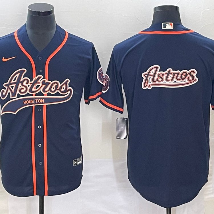 Men's Houston Astros Navy Team Jersey Joint Edition