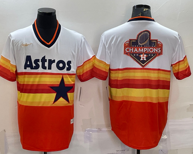 Men's Houston Astros White Home Cooperstown Collection Team Jersey