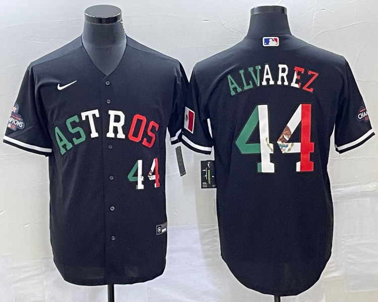 Men's Houston Astros Yordan Alvarez #44 Black Alternate Jersey