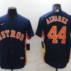 Men's Houston Astros Yordan Alvarez #44 Navy Alternate Name Jersey