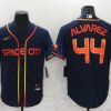Men's Houston Astros Yordan Alvarez #44 Navy Space City Jersey