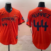 Men's Houston Astros Yordan Alvarez #44 Orange 2025 City Connect Limited Jersey