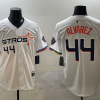 Men's Houston Astros Yordan Alvarez #44 White 2025 City Connect Limited Jersey