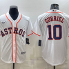 Men's Houston Astros Yuli Gurriel #10 White Home Jersey