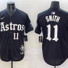 Men's Houston Astros Cam Smith #11 Black Team Jersey