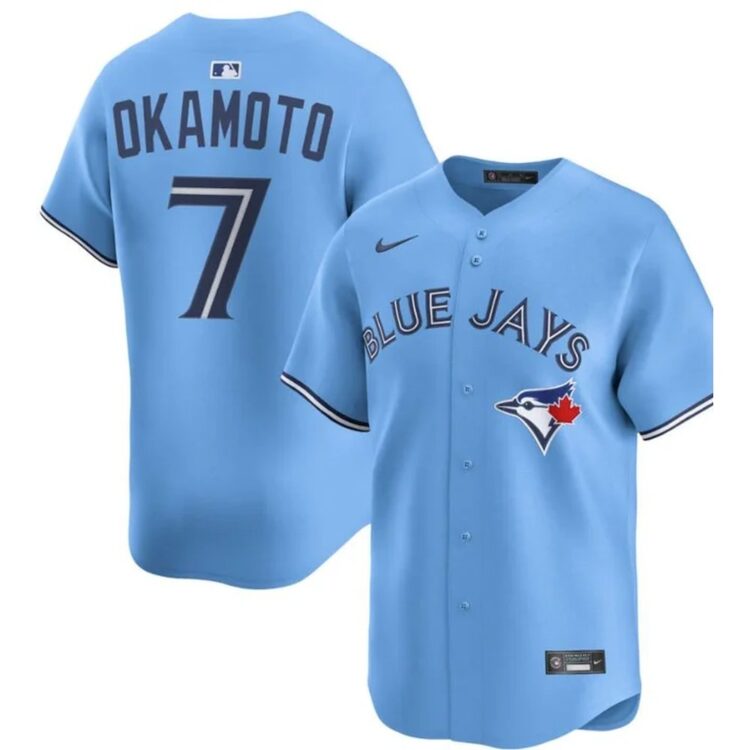 Men's Toronto Blue Jays #7 Kazuma Okamoto Nike Blue Home Replica Jersey