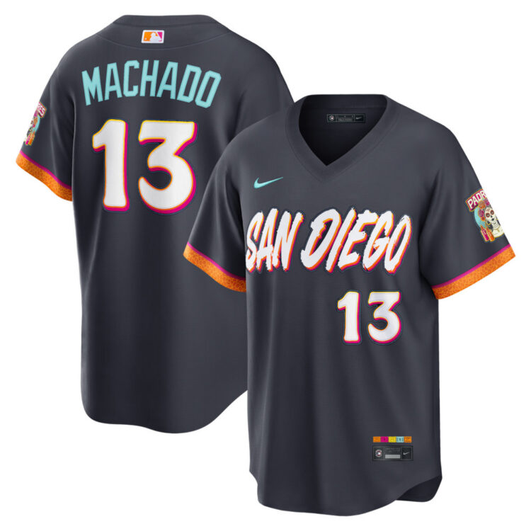Men's San Diego Padres #13 Manny Machado Nike Obsidian 2026 City Connect Stadium Jersey