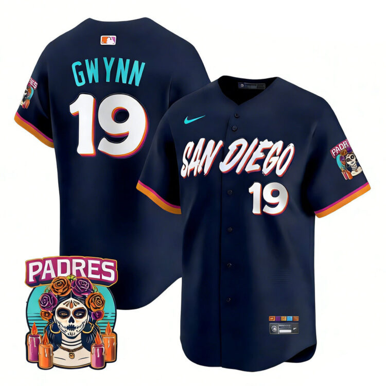 Youth San Diego Padres #19 Tony Gwynn Navy 2026 City Connect Stitched Jersey-Button Up