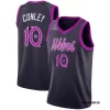 Mens Minnesota Timberwolves #10 Mike Conley Jr. 2025-26 Navy Purple City Edition Swingman Jersey