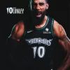 Mens Minnesota Timberwolves #10 Mike Conley Jr. Black Trees Classic Edition Swingman Jersey