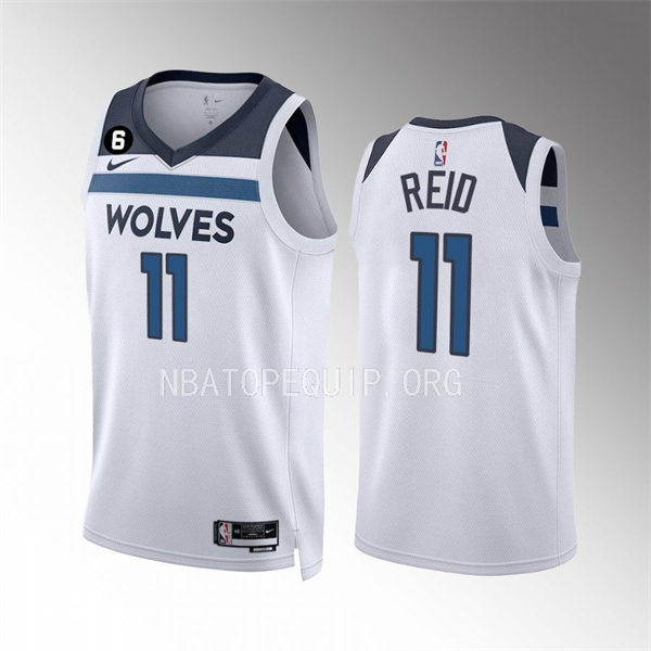 Men's Minnesota Timberwolves #11 Naz Reid White Association Edition Player Jersey