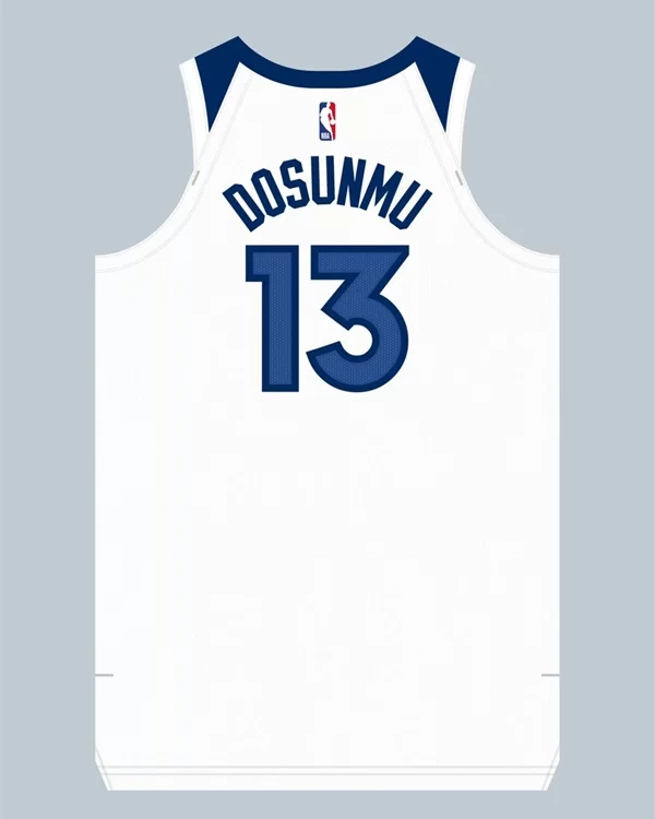 Men's Minnesota Timberwolves #13 Ayo Dosunmu White Association Edition Swingman Jersey