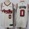 Mens Portland Trail Blazers #0 Damian Lillard 2019-20 Cream Nike City Edition Jersey