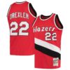 Mens Portland Trail Blazers #22 Clyde Drexler Red 1983-84 Mitchell & Ness Hardwood Classics Swingman Jersey