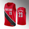 Mens Portland Trail Blazers #23 Ben McLemore Red Statement Edition Jersey