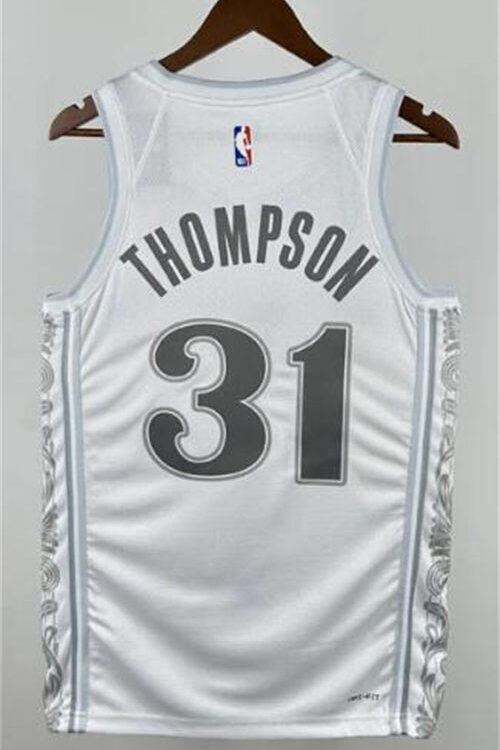 Mens Dallas Mavericks #31 Klay Thompson Nike White 2024-25 City Edition Swingman Jersey