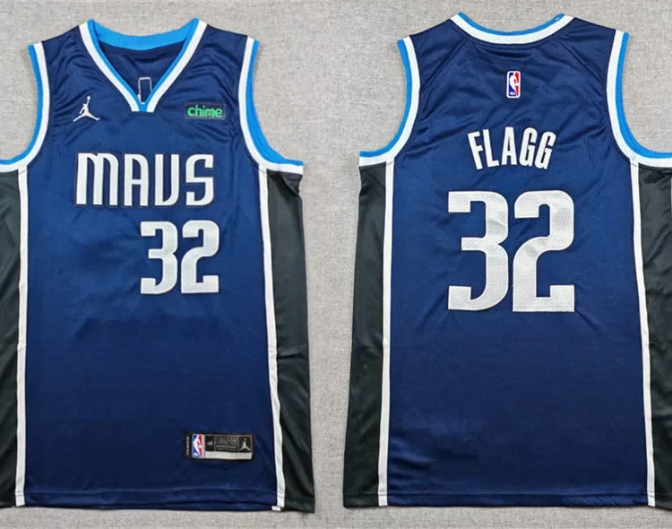 Mens Dallas Mavericks #32 Cooper Flagg Navy Statement Edition Swingman Jersey