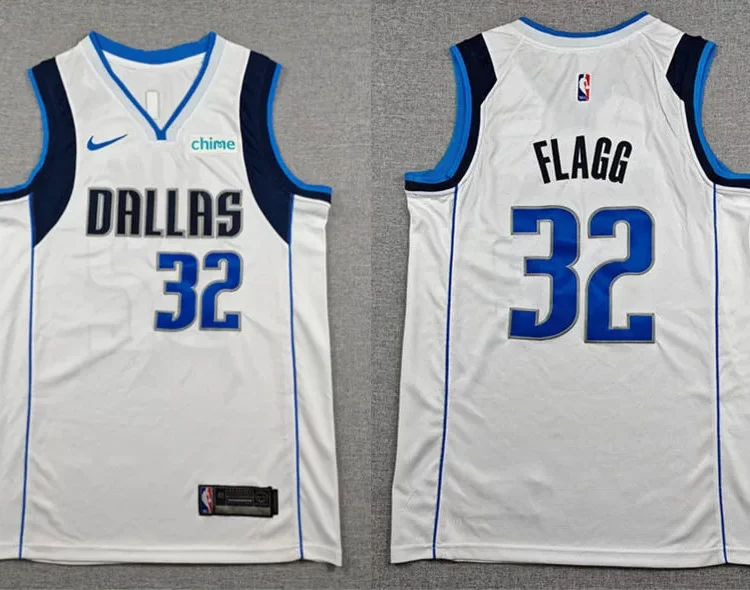 Mens Dallas Mavericks #32 Cooper Flagg Nike White Association Edition Jersey