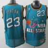 Mens Chicago Bulls #23 Michael Jordan Green Mitchell&Ness 1996 NBA All Star Game Throwback Hardwood Classic Jersey