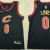 Men's Cleveland Cavaliers #0 Kevin Love Nike Black Statement Edition Jersey