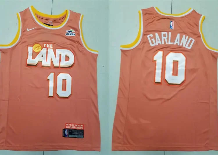 Mens Cleveland Cavaliers #10 Darius Garland Nike Orange 2025-26 City Edition Swingman Jersey