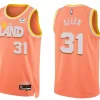 Mens Cleveland Cavaliers #31 Jarrett Allen Nike Orange 2025-26 City Edition Swingman Jersey