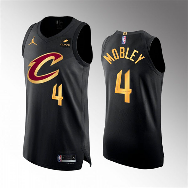 Mens Cleveland Cavaliers #4 Evan Mobley Black Statement Edition Swingman Jersey
