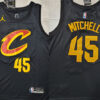 Mens Cleveland Cavaliers #45 Donovan Mitchell Black Statement Edition Swingman Jersey