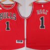 Men's Chicago Bulls #1 Derrick Rose Revolution 30 Swingman 2015 New Red Jersey