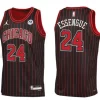 Mens Chicago Bulls #24 Noa Essengue Black Statement Edition Swingman Jersey