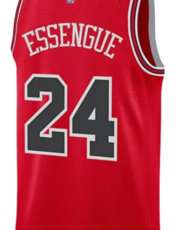 Mens Chicago Bulls #24 Noa Essengue Nike Red Icon Edition Swingman Jersey