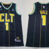 Mens Charlotte Hornets #1 LaMelo Ball 2022-23 City Edition Jersey Black