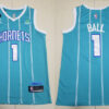 Mens Charlotte Hornets #1 LaMelo Ball 2022-23 Teal Icon Edition Jersey