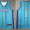 Men's Charlotte Hornets #1 LaMelo Ball 2023-24 Teal Classic Edition Swingman Jersey