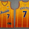Men's Charlotte Hornets #7 Kon Knueppel Orange 2025-26 City Edition Swingman Jersey