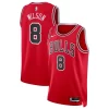 Mens Chicago Bulls #8 Caleb Wilson Nike Red Icon Edition Swingman Jersey