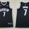 Men's Brooklyn Nets #7 Kevin Durant Nike Black Icon Edition Player Jersey