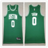 Mens Boston Celtics #0 Jayson Tatum Kelly Green Nike Icon Edition Jersey