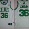 Men's Boston Celtics #36 Shaquille O'Neal White Swingman Jersey