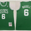 Men's Boston Celtics #6 Bill Russell Kelly Green Mitchell & Ness 1962-63 Hardwood Classics Swingman Jersey