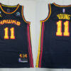 Mens Atlanta Hawks #11 Trae Young Black Nike Statement Edition Jersey