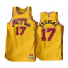 Mens Atlanta Hawks #17 Onyeka Okongwu Yellow 2022-23 Earned Edition Jersey
