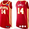 Mens Atlanta Hawks #14 Asa Newell Red Icon Edition Swingman Jersey